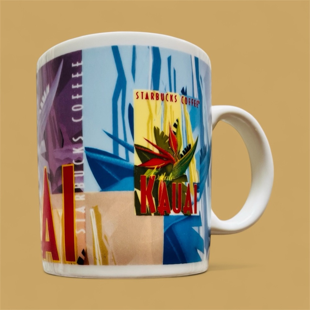 Starbucks “Kauai” Postage Stamp Series Souvenir Mug